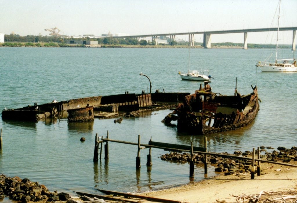 North Stockton Ship Graveyard, Newcastle, New South Wales (Nathan Richards Collection).