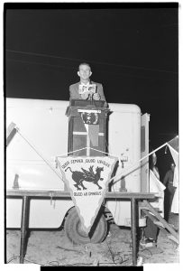 Farmville native James Huey "Sonny" Fisher, Grand Klokkard (state lecturer) for the North Carolina Realm of the United Klans of America, speaks at an October 1965 Klan rally in Greenville. Fisher would testify before HUAC on October 22, 1965. Images courtesy of ECU Digital Collections: http://digital.lib.ecu.edu/8603 