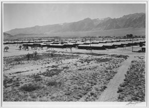 Manzanar Relocation Center, California, 1943. 