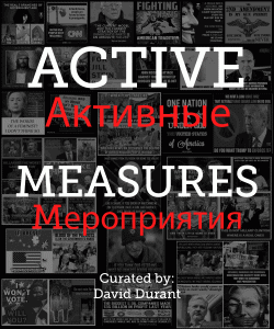 Active Measures exhibit poster.