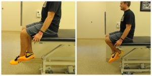 Active Assisted Seated Knee Flexion Stretch