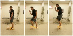 Forward Step Ups with Hip Flexion