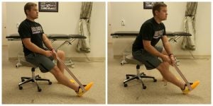 Seated Hamstring Stretch with Belt