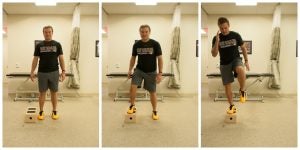 Side Step Ups with Hip Flexion