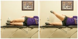 Sidelying Hip Abduction with Knee Bent