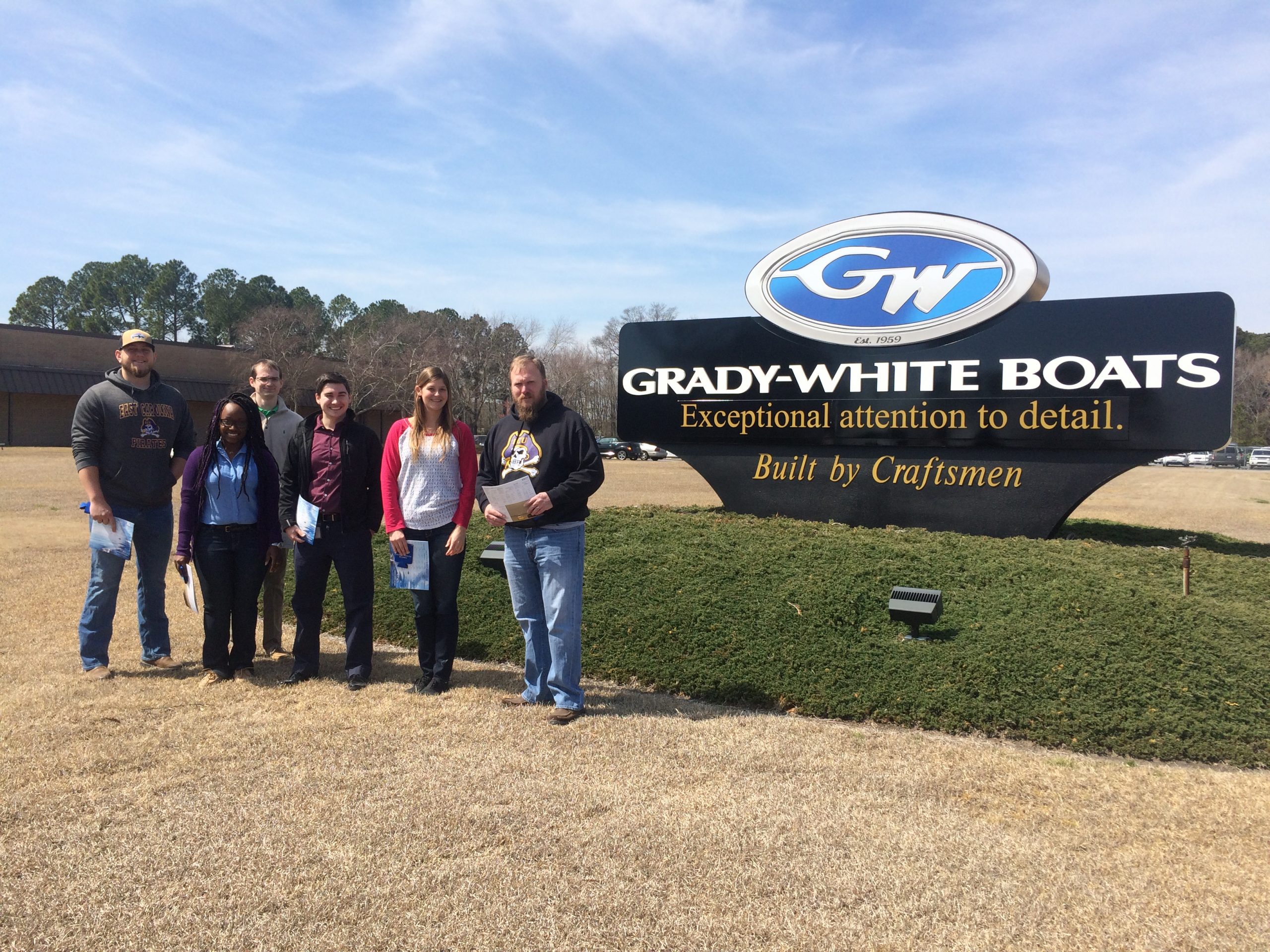 Read more about the article AIHA ECU Student Section Visits Grady-White Boats