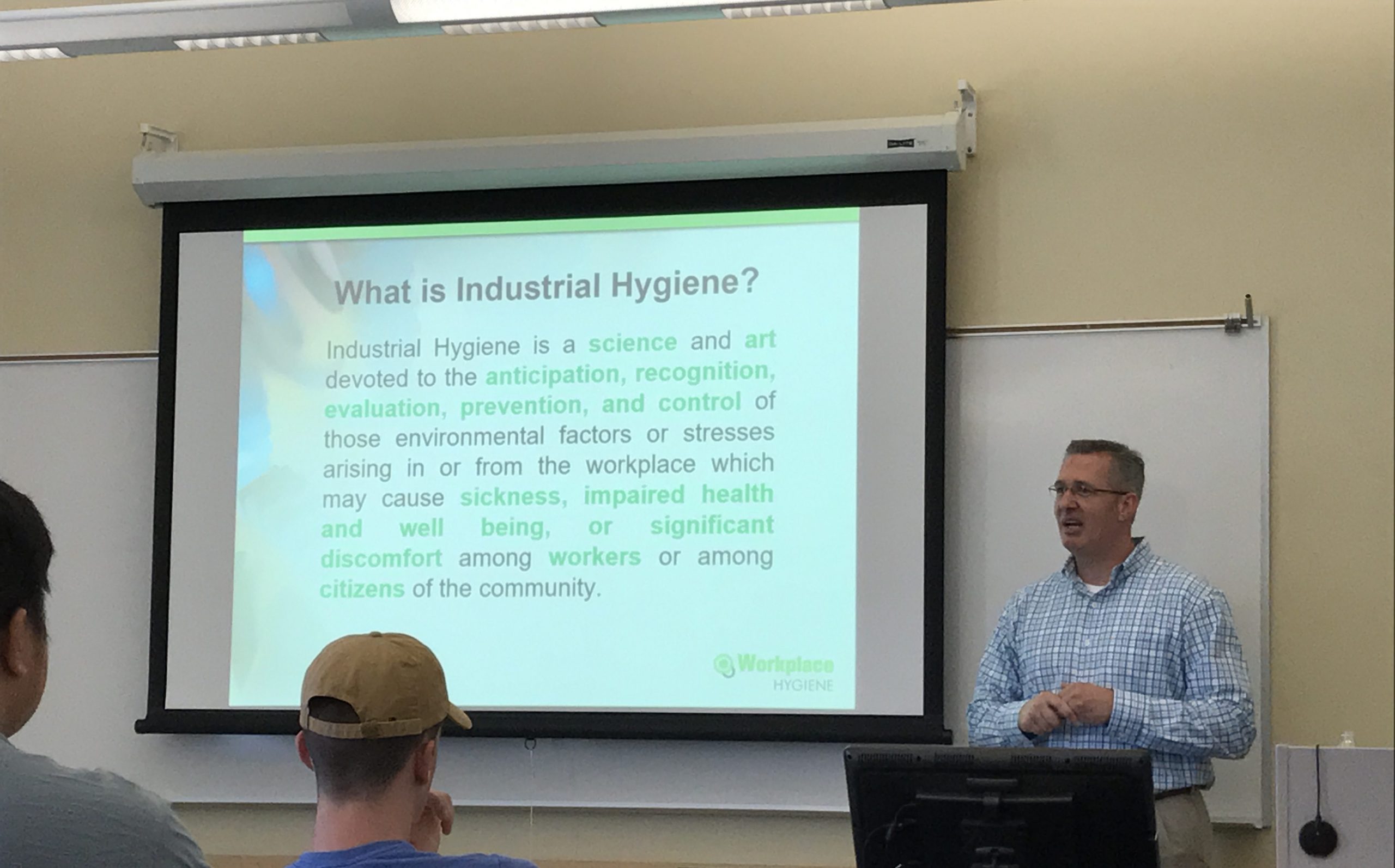 You are currently viewing BS Environmental Health Alumnus Speaks to the Industrial Hygiene Class