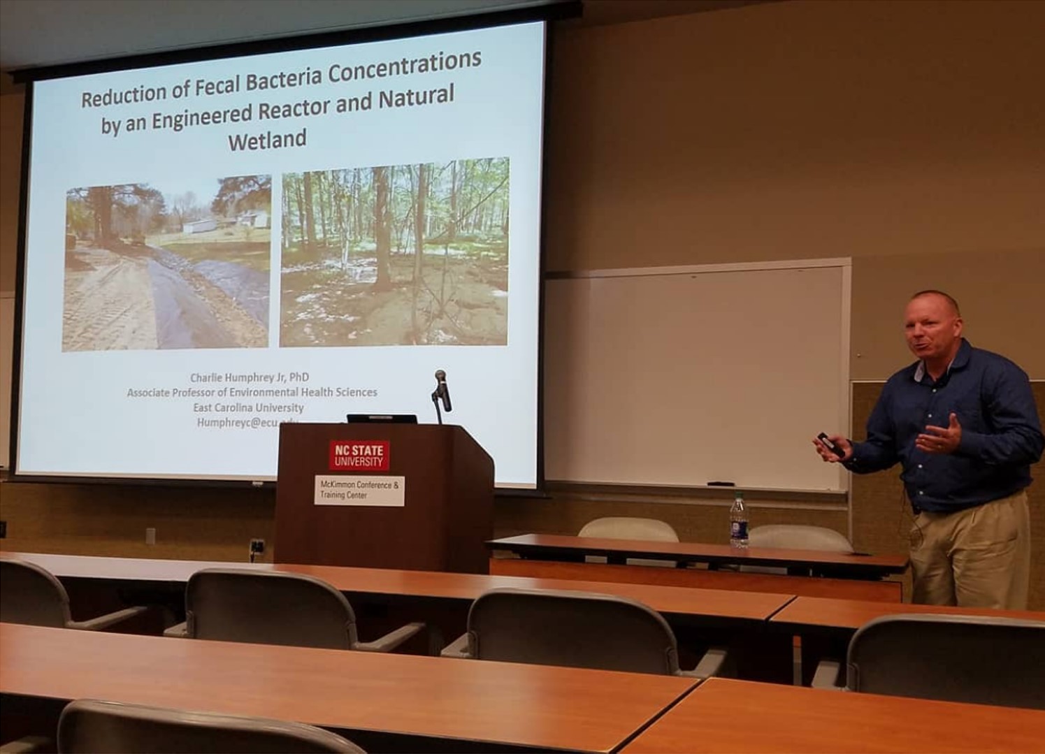 Read more about the article Dr. Humphrey and Students Present at the NC Onsite Water Protection Conference 2018