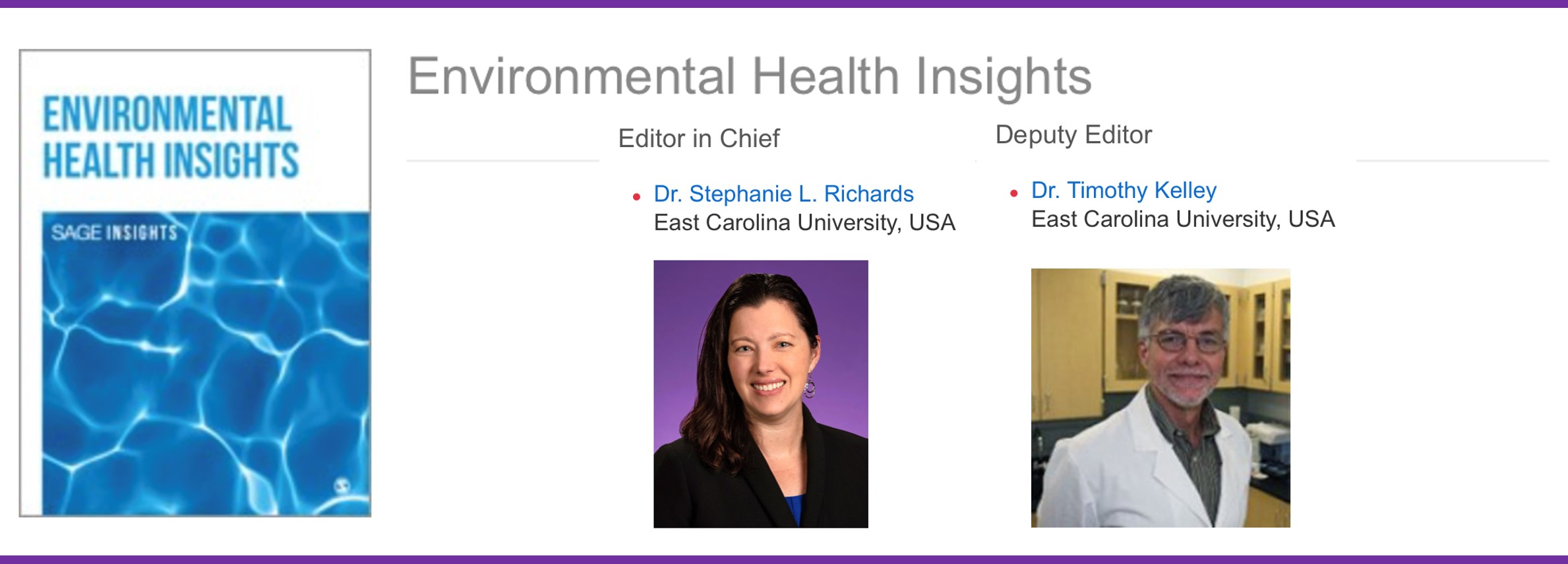 You are currently viewing Dr. Richards as New Editor-in-Chief of Environmental Health Insights