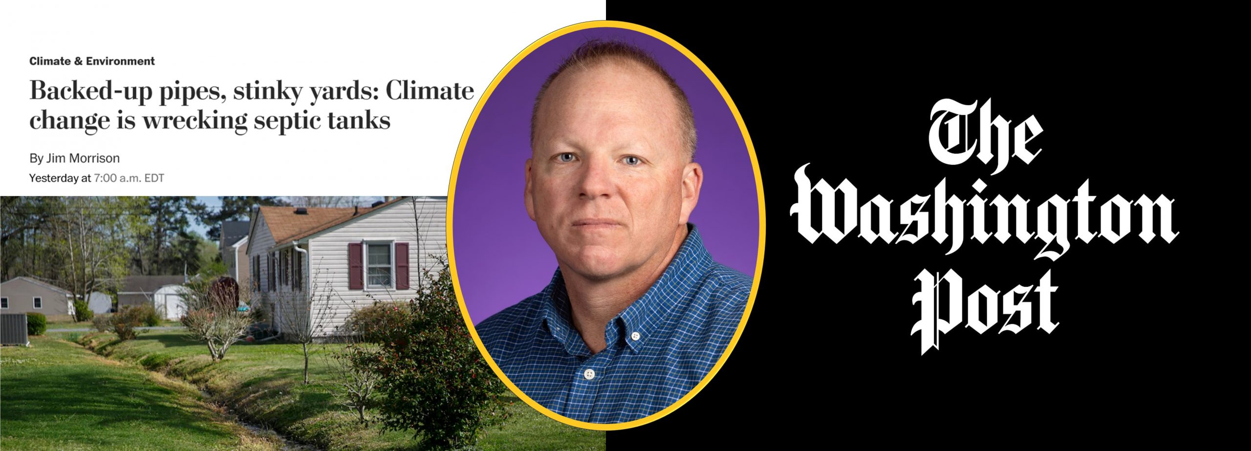 Read more about the article Dr. Humphrey Featured in Washington Post Article on Septic Tanks