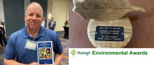 Read more about the article Dr. Humphrey Accepts ‘Drinking Watershed Protection Award’ for ECU EHS Program