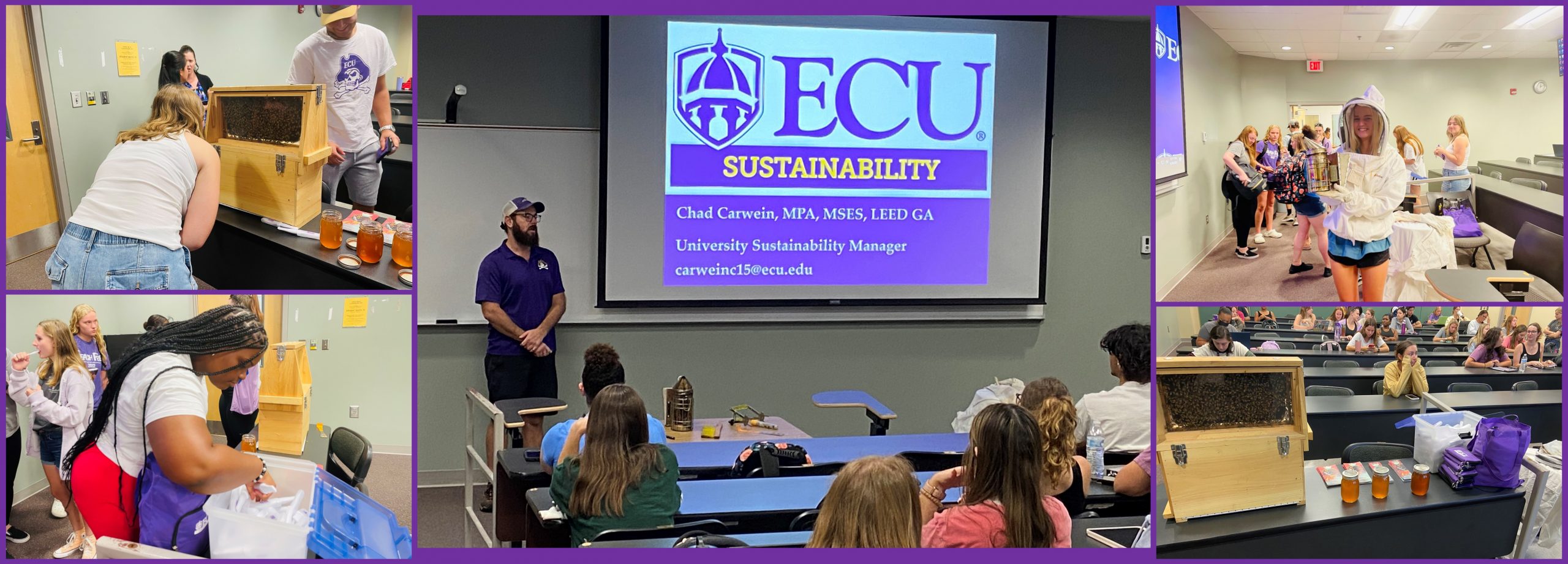You are currently viewing ECU Sustainability Manager Talks to EH Class about Bee Campus USA
