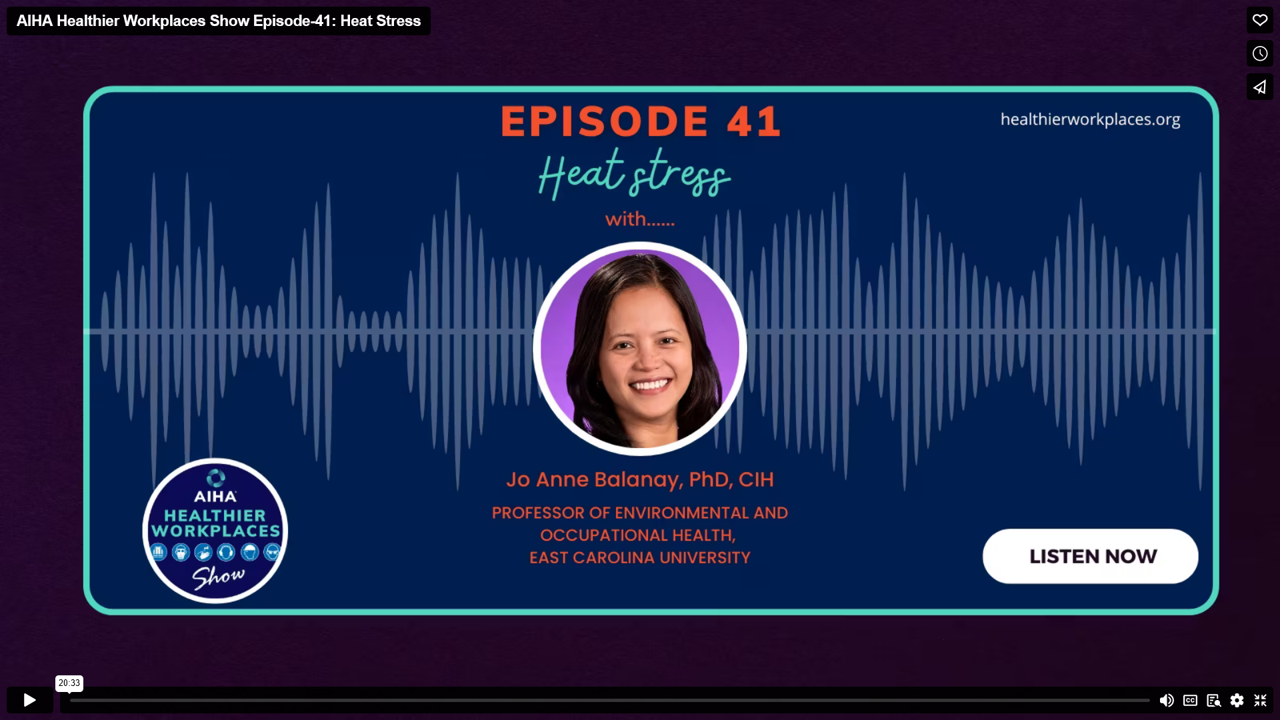 You are currently viewing Dr. Balanay Featured in AIHA Healthier Workplaces Show Podcast