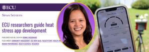 Read more about the article Dr. Balanay Featured in ECU News on New Heat Stress App