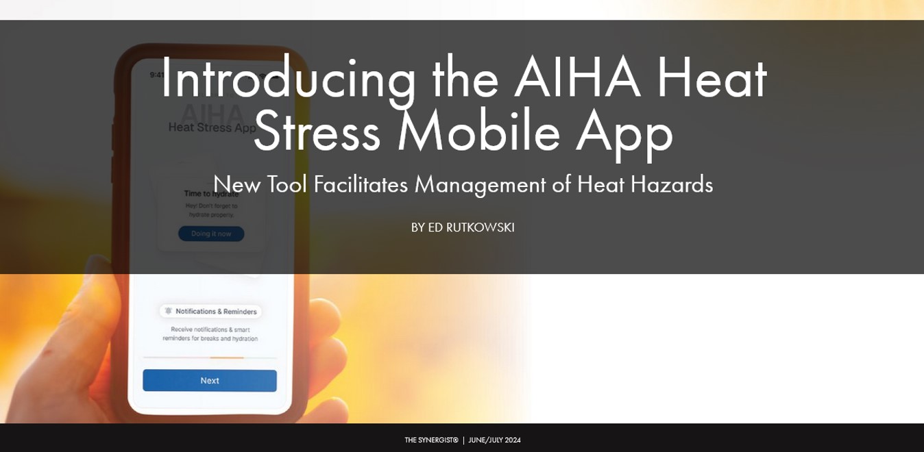 You are currently viewing Dr. Balanay Featured in AIHA Synergist Article on New Heat Stress Mobile App