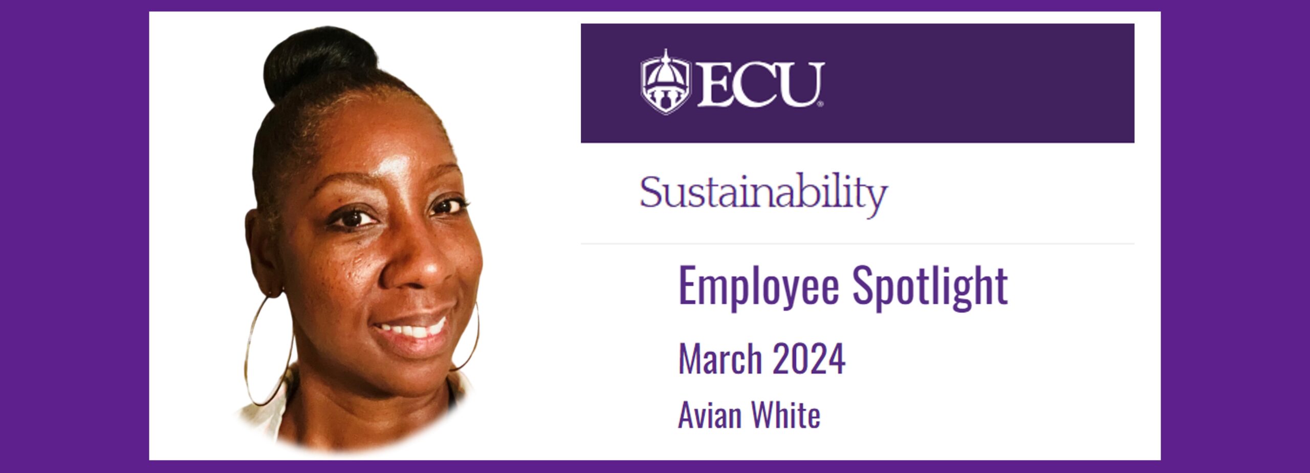 You are currently viewing Dr. White in ECU Sustainability Spotlight