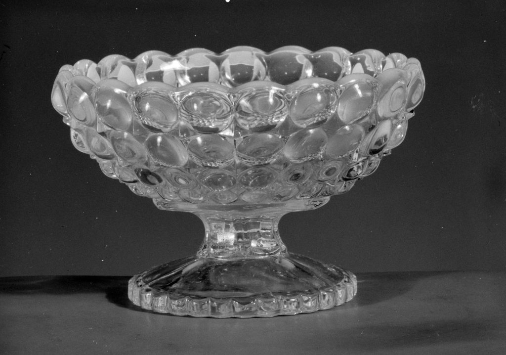 Example of Pressed Glass bowl (Credit: Wikimedia Commons) 