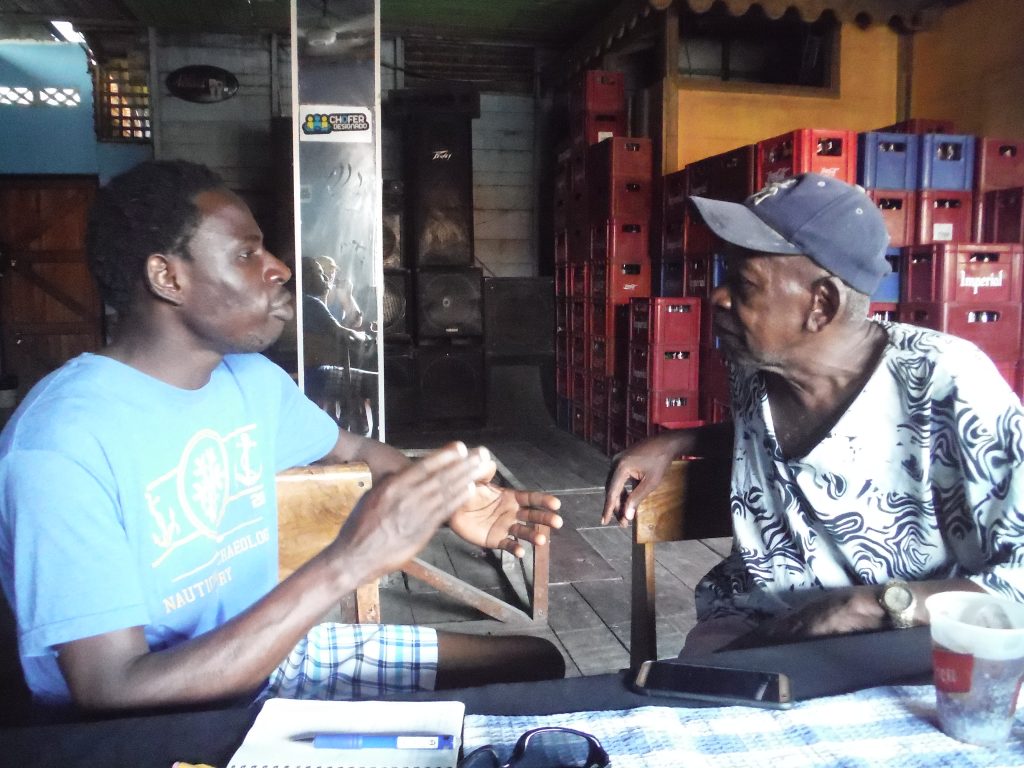 Student, Oyediran, interviews Congo Man