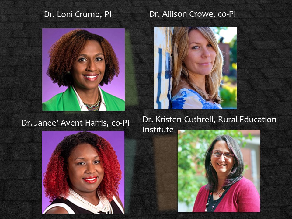 Drs. Loni Crumb, Allison Crowe, Janeé Avent Harris and Kristen Cuthrell are the investigators on the Project Don't Wait grant.