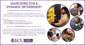 SECU Public Fellows Internship Program - PAID